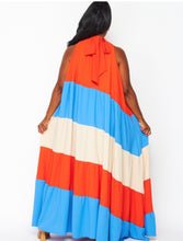 Load image into Gallery viewer, Abigale Loose Maxi (Orange/Blue)
