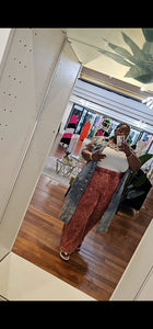 Acid Wash Wide Leg Pants