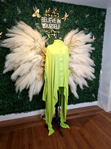 The Diana Oversized Top - Lime